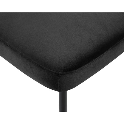 Zarelle Black Performance Fabric Upholstered Dining Chair, Set of 2