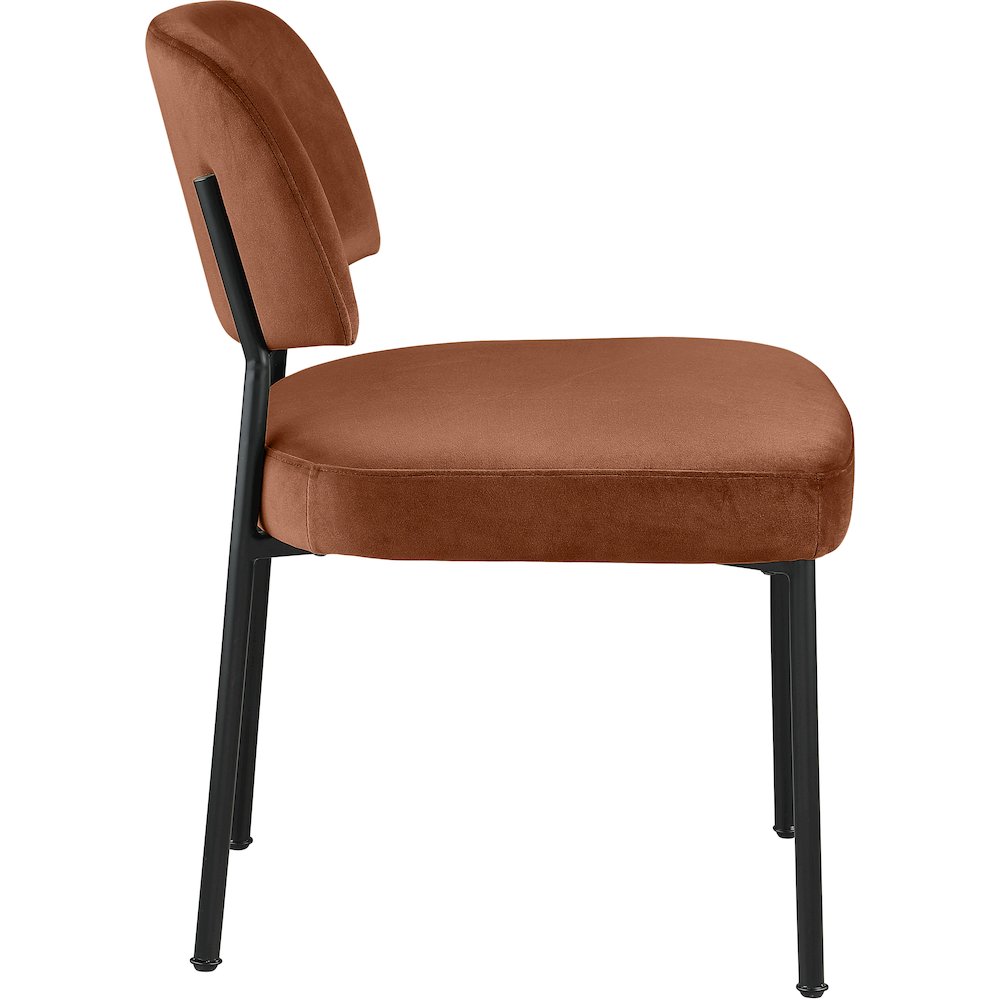 Zarelle Cognac Performance Fabric Upholstered Dining Chair, Set of 2