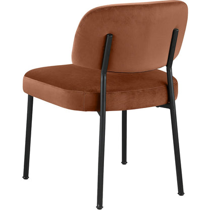 Zarelle Cognac Performance Fabric Upholstered Dining Chair, Set of 2