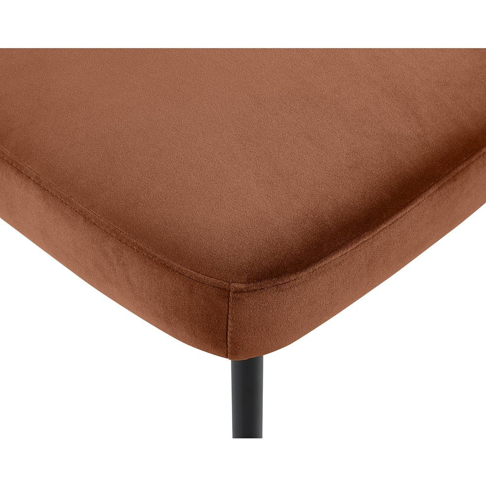 Zarelle Cognac Performance Fabric Upholstered Dining Chair, Set of 2