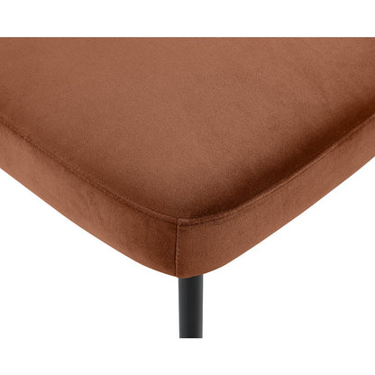 Zarelle Cognac Performance Fabric Upholstered Dining Chair, Set of 2