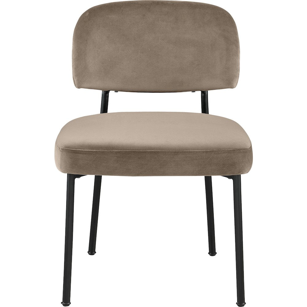 Zarelle Taupe Performance Fabric Upholstered Dining Chair, Set of 2