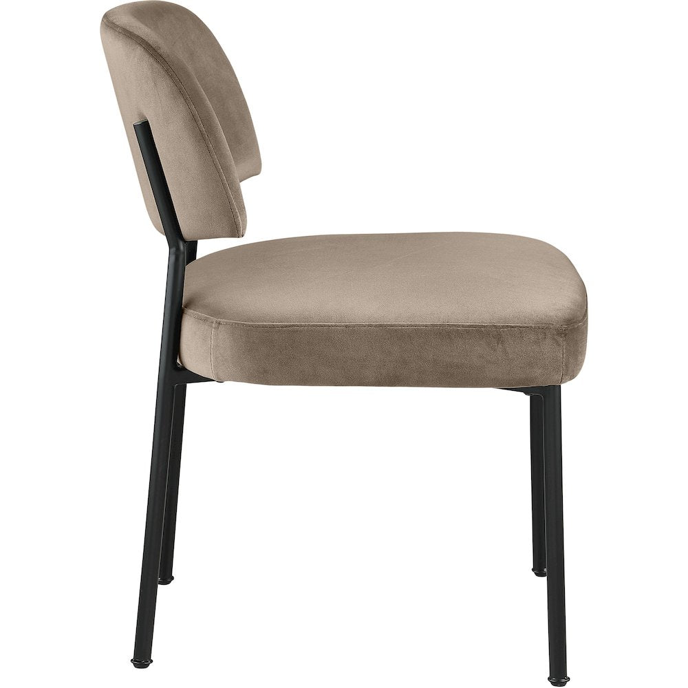 Zarelle Taupe Performance Fabric Upholstered Dining Chair, Set of 2