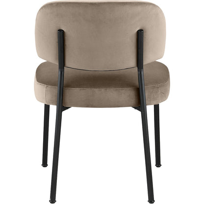 Zarelle Taupe Performance Fabric Upholstered Dining Chair, Set of 2
