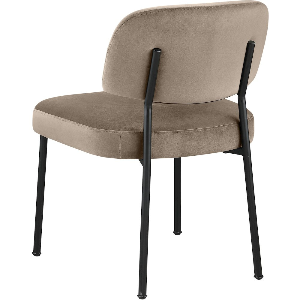 Zarelle Taupe Performance Fabric Upholstered Dining Chair, Set of 2