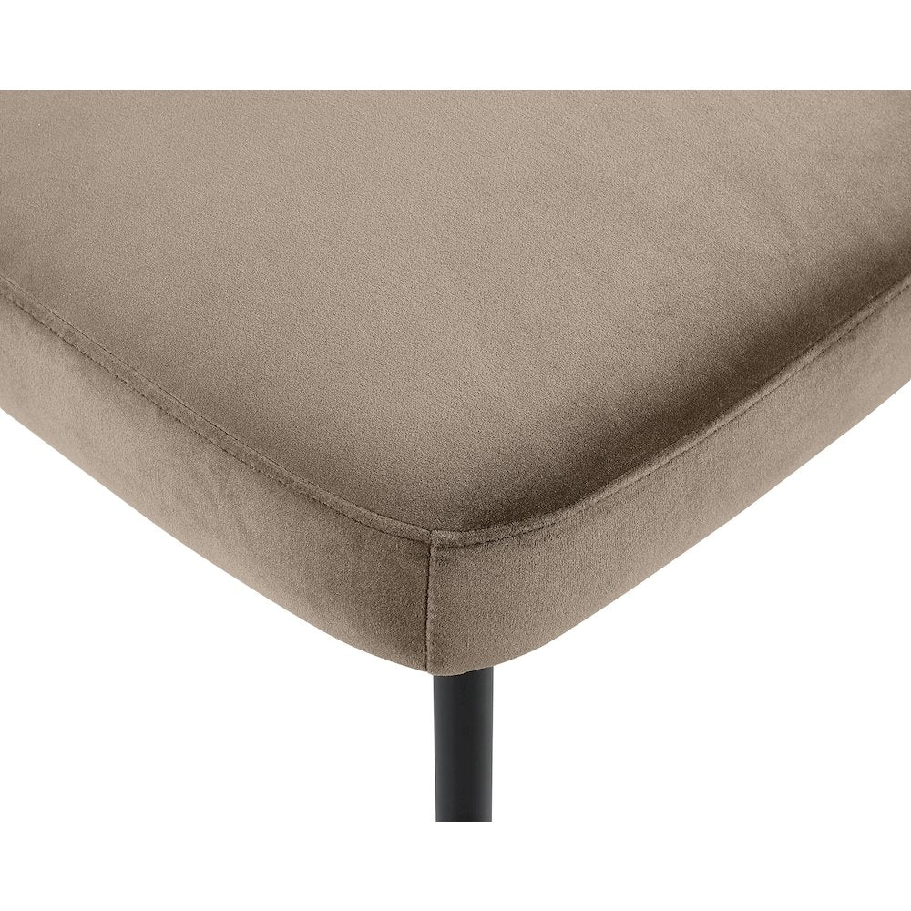 Zarelle Taupe Performance Fabric Upholstered Dining Chair, Set of 2