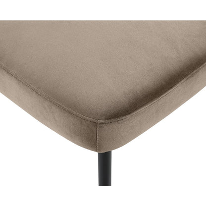 Zarelle Taupe Performance Fabric Upholstered Dining Chair, Set of 2