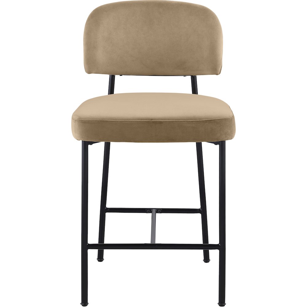 Zarelle Beige Performance Fabric Upholstered Counter Stool, Set of 2