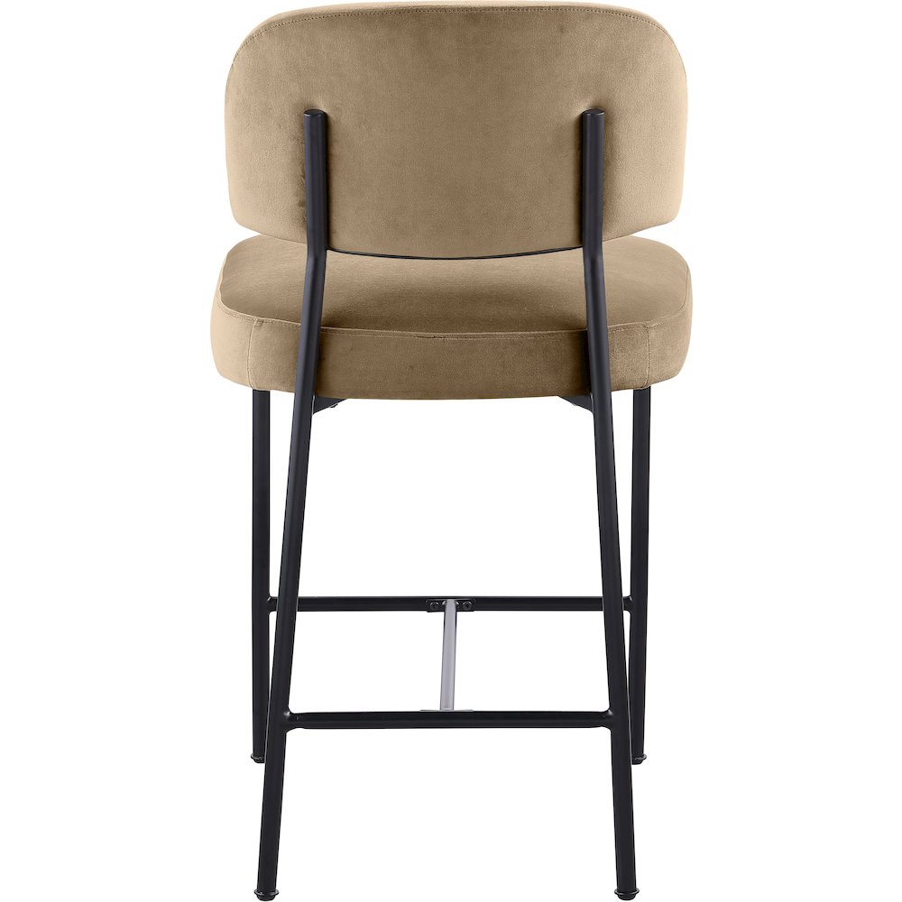 Zarelle Beige Performance Fabric Upholstered Counter Stool, Set of 2