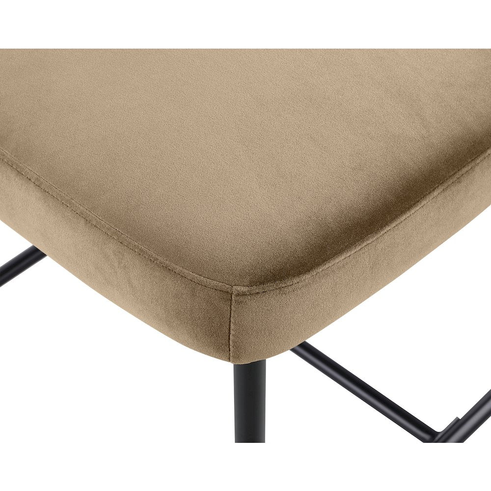 Zarelle Beige Performance Fabric Upholstered Counter Stool, Set of 2