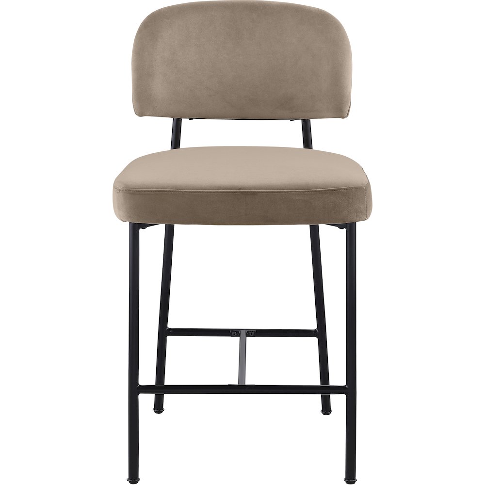 Zarelle Taupe Performance Fabric Upholstered Counter Stool, Set of 2