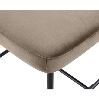Zarelle Taupe Performance Fabric Upholstered Counter Stool, Set of 2