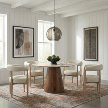 Sable Cream Vegan Leather Upholstered Dining Chair