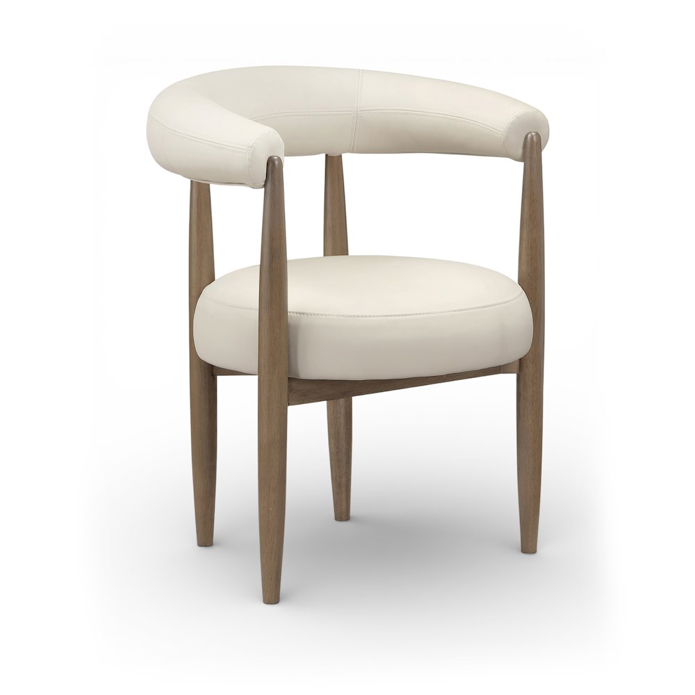 Sable Beige Vegan Leather Upholstered Dining Chair