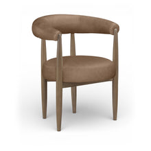 Sable Brown Vegan Leather Upholstered Dining Chair