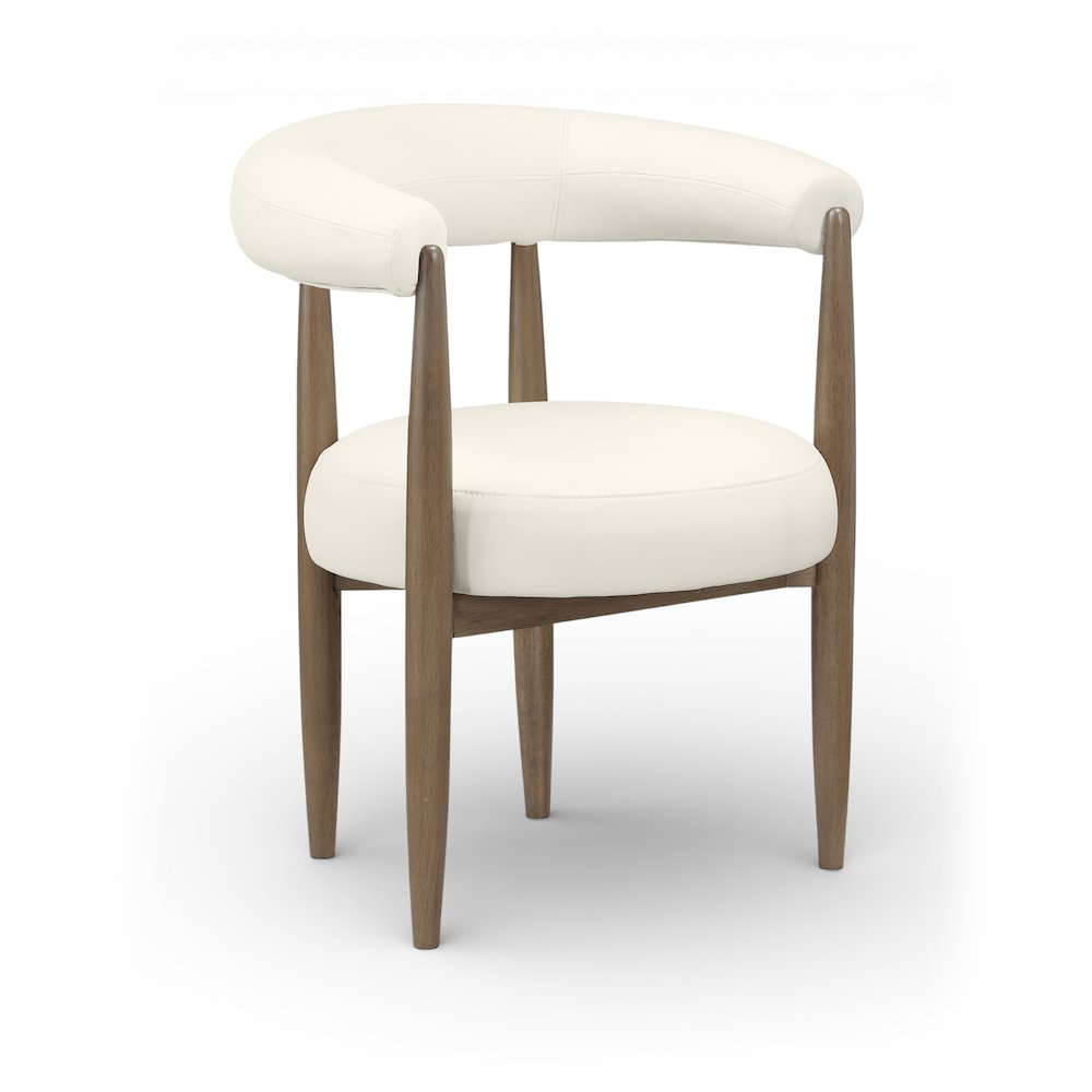 Sable Cream Vegan Leather Upholstered Dining Chair