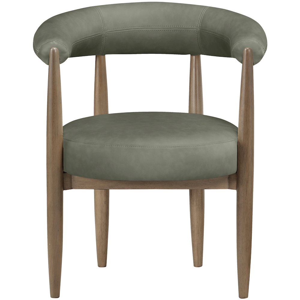 Sable Green Vegan Leather Upholstered Dining Chair