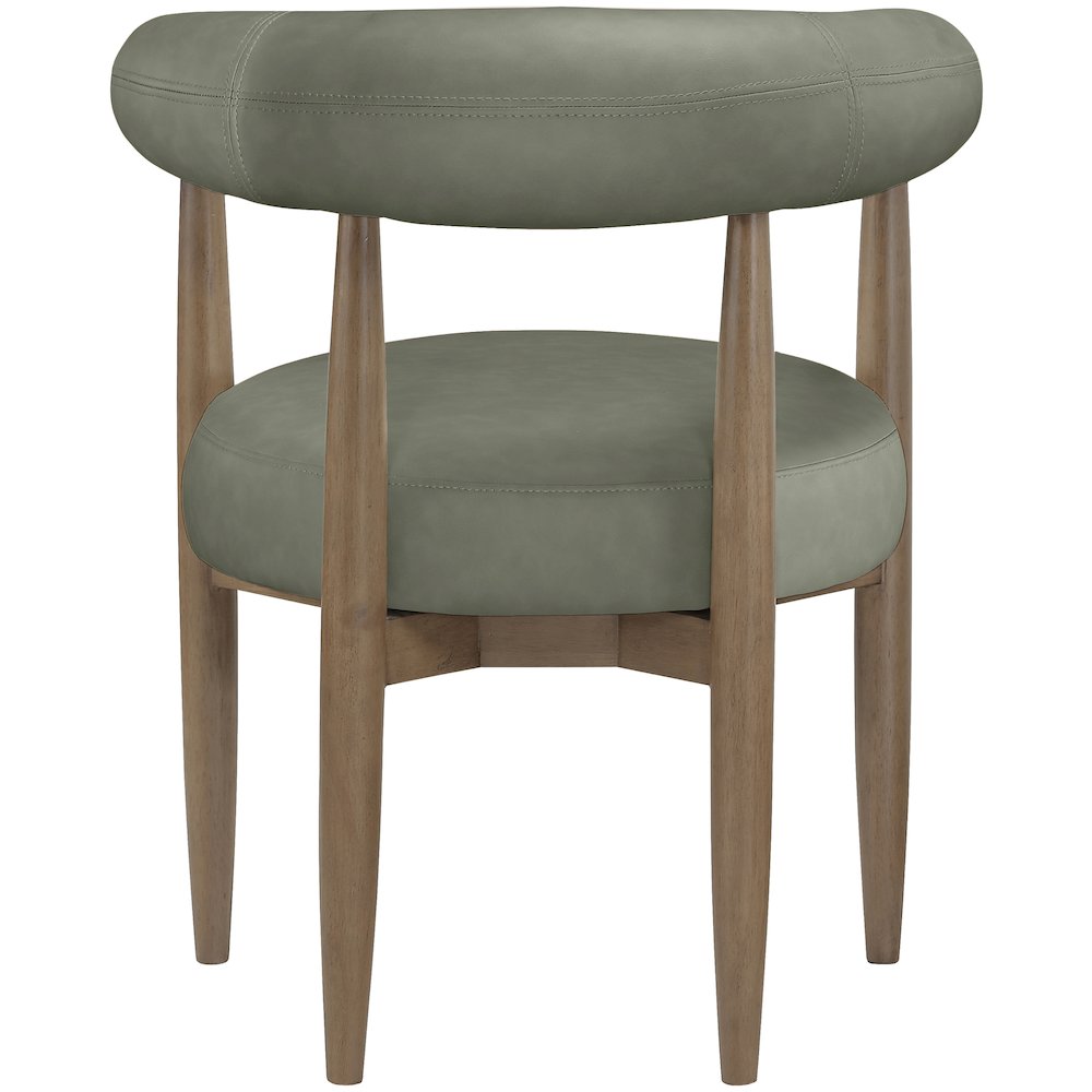 Sable Green Vegan Leather Upholstered Dining Chair