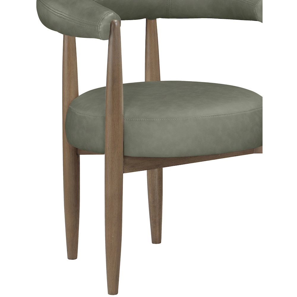 Sable Green Vegan Leather Upholstered Dining Chair