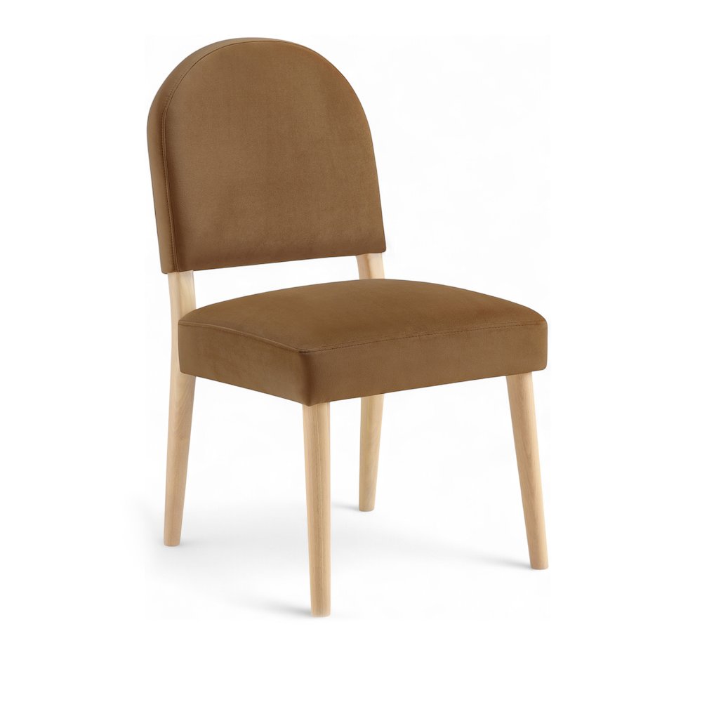 Varinelle Saddle Velvet Upholstered Dining Chair, Set of 2