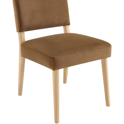 Varinelle Saddle Velvet Upholstered Dining Chair, Set of 2