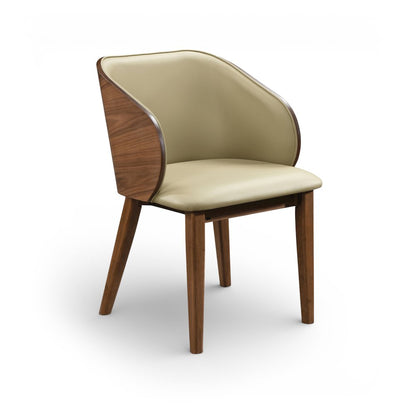 Glenwood Khaki Vegan Leather Upholstered Dining Chair, Set of 2