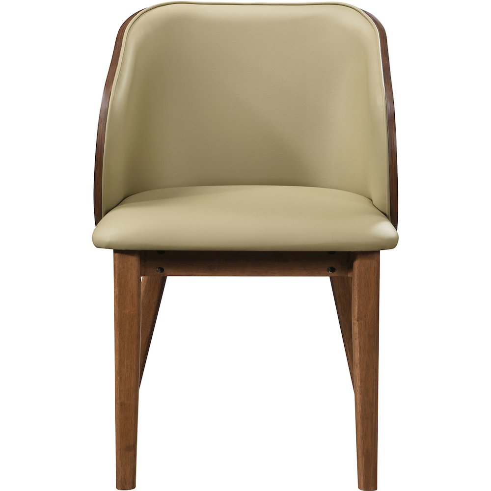 Glenwood Khaki Vegan Leather Upholstered Dining Chair, Set of 2