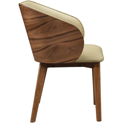 Glenwood Khaki Vegan Leather Upholstered Dining Chair, Set of 2