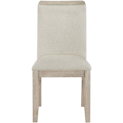 Ananda Beige Fabric Upholstered Dining Chair, Set of 2