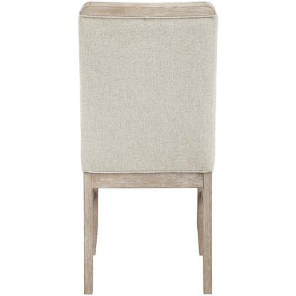 Ananda Beige Fabric Upholstered Dining Chair, Set of 2