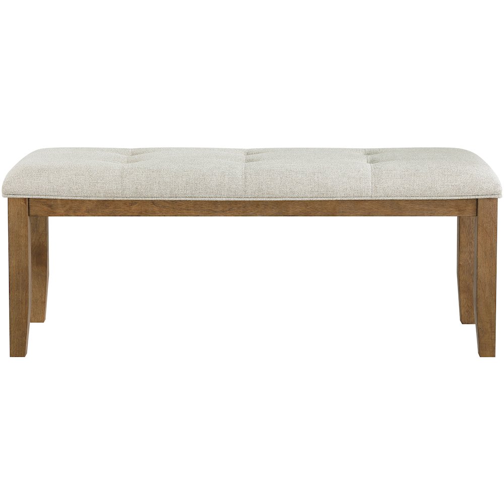 Ananda Beige Fabric Upholstered Bench