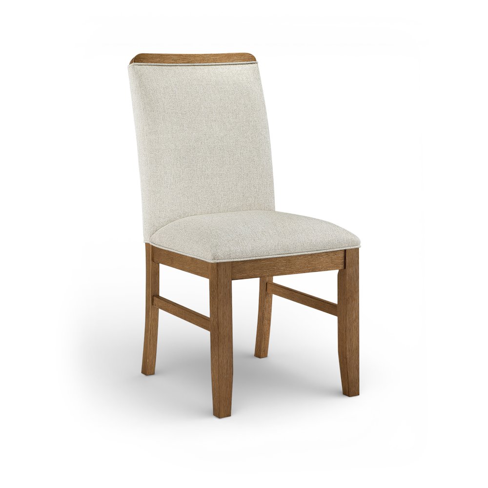 Ananda Beige Fabric Upholstered Dining Chair, Set of 2