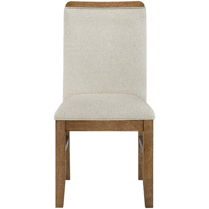 Ananda Beige Fabric Upholstered Dining Chair, Set of 2