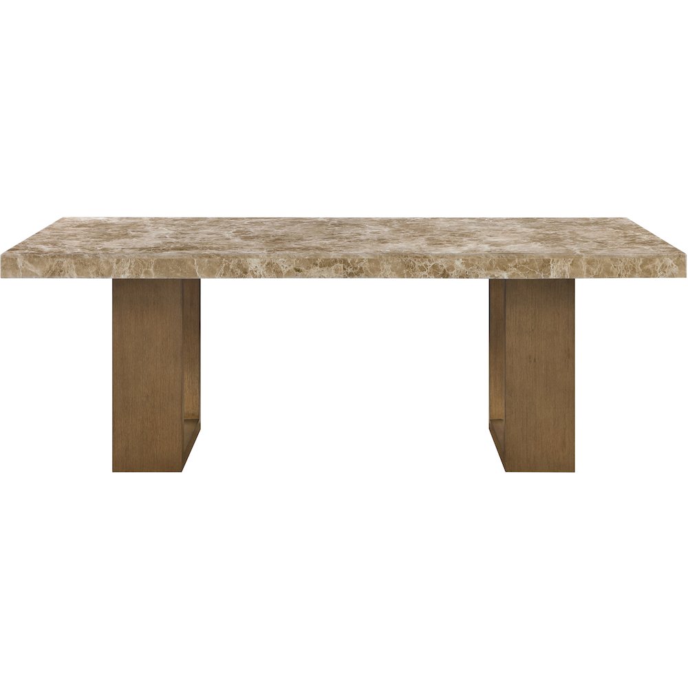 Ananda 84" Brown Marble Dining Table