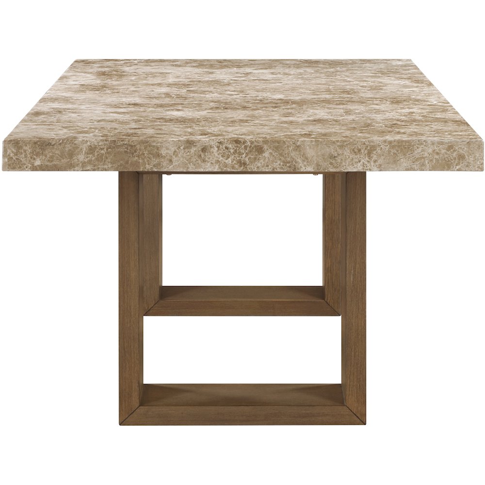 Ananda 84" Brown Marble Dining Table