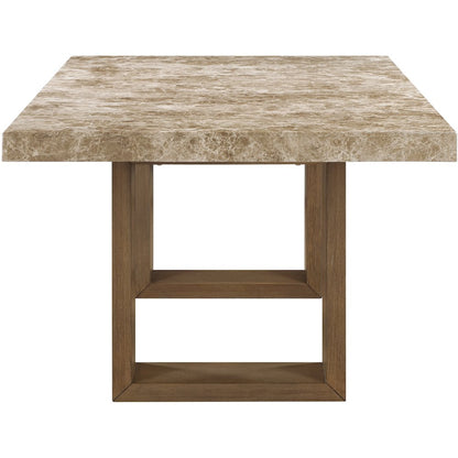 Ananda 84" Brown Marble Dining Table