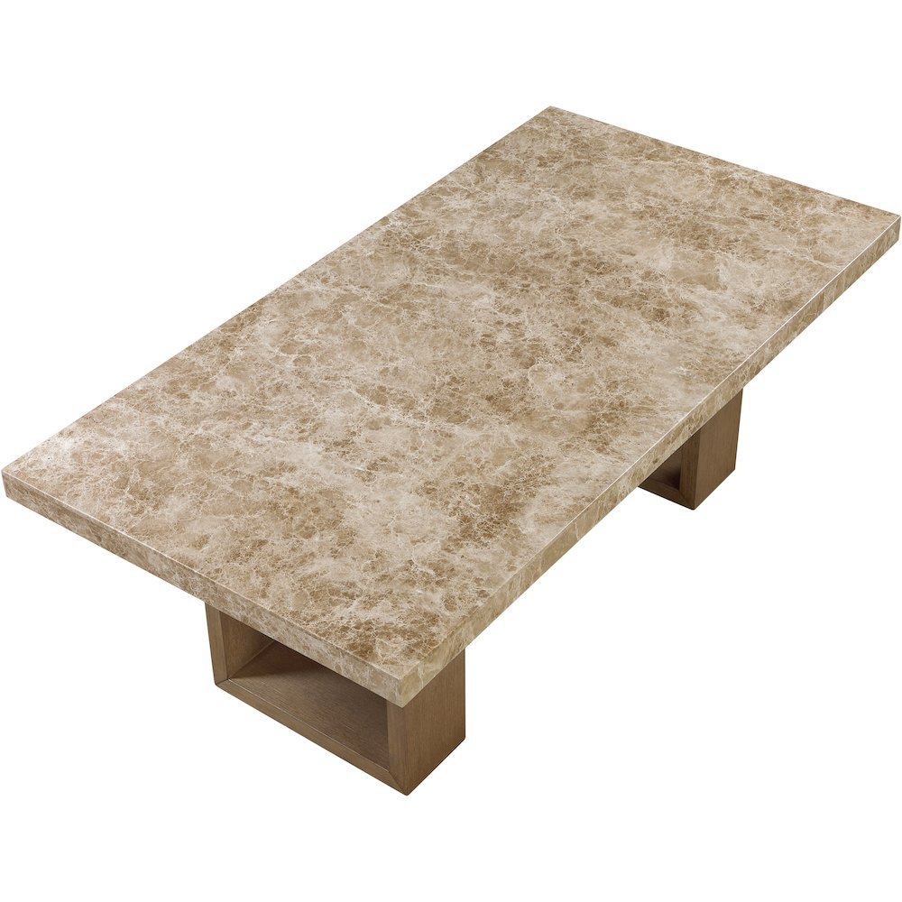 Ananda 84" Brown Marble Dining Table