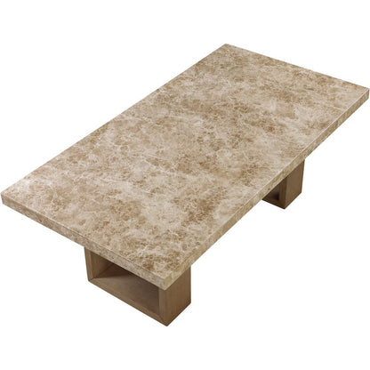 Ananda 84" Brown Marble Dining Table