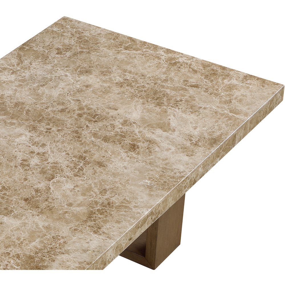 Ananda 84" Brown Marble Dining Table