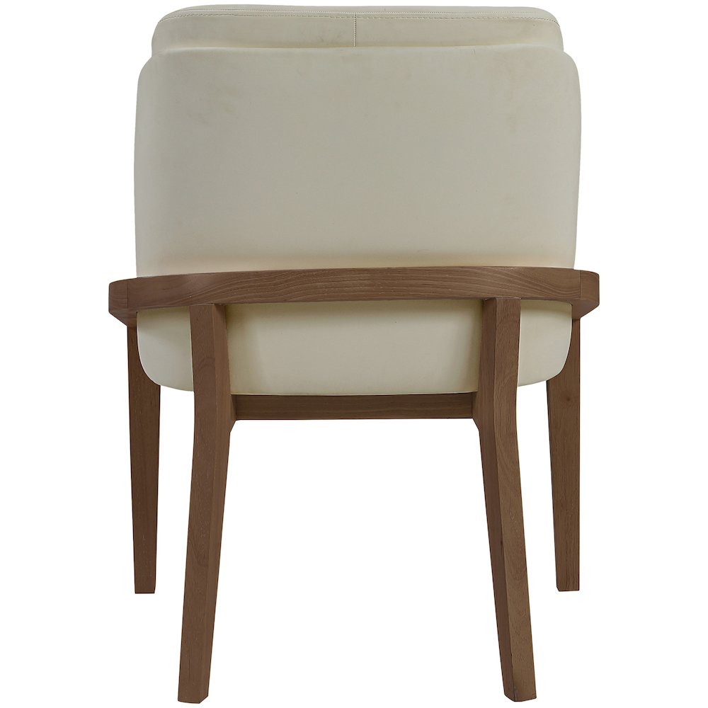 Navo Beige Vegan Leather Upholstered Dining Chair