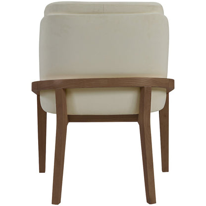 Navo Beige Vegan Leather Upholstered Dining Chair