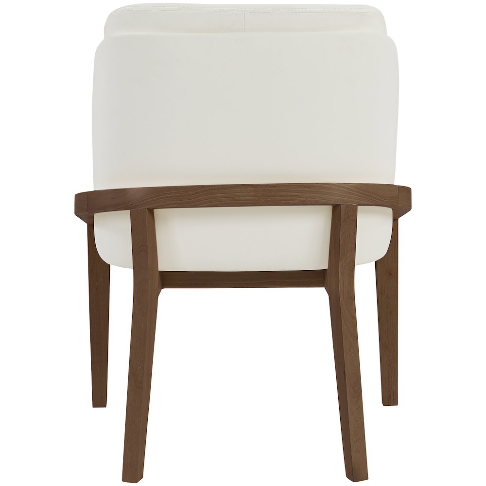 Navo Cream Vegan Leather Upholstered Dining Chair