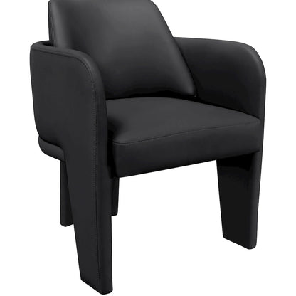 Vanda Black Vegan Leather Upholstered Dining Chair