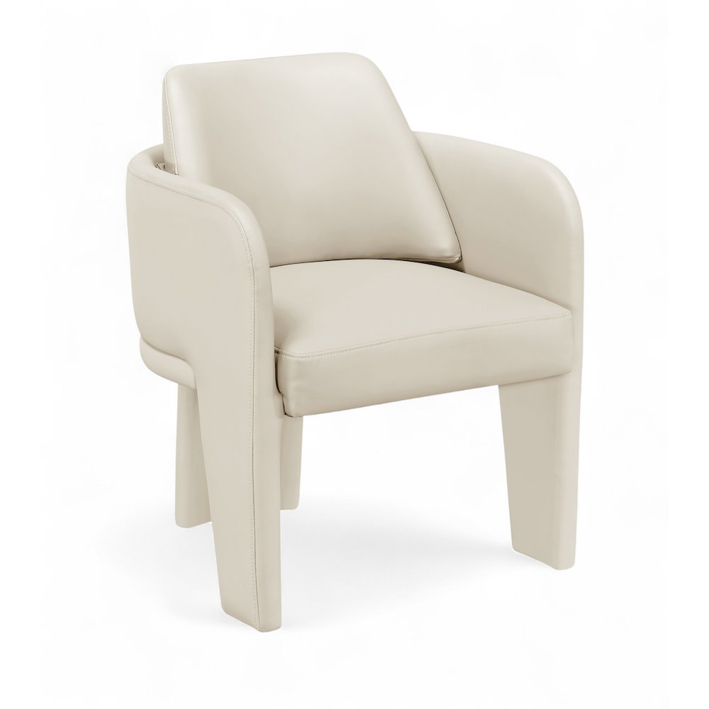 Vanda Cream Vegan Leather Upholstered Dining Chair