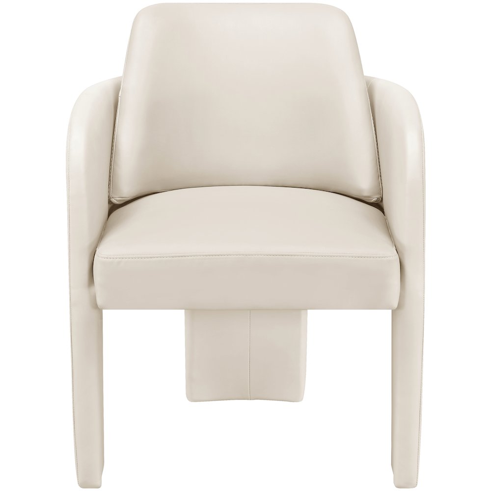 Vanda Cream Vegan Leather Upholstered Dining Chair