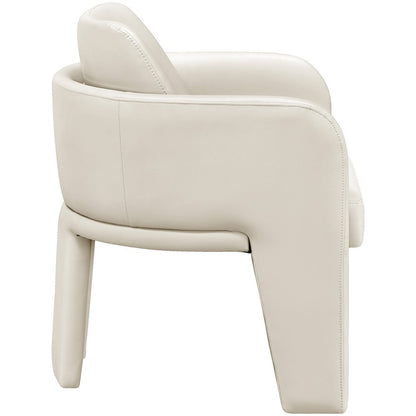 Vanda Cream Vegan Leather Upholstered Dining Chair