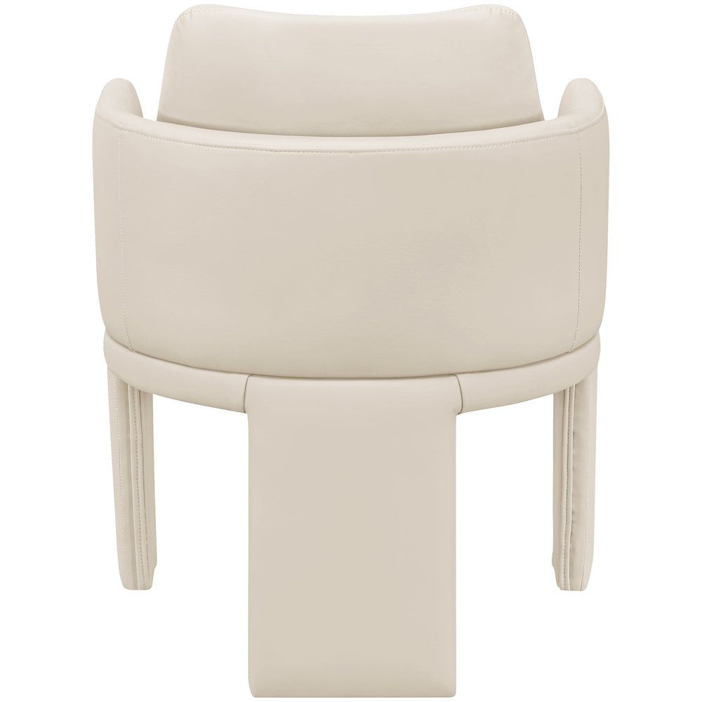 Vanda Cream Vegan Leather Upholstered Dining Chair