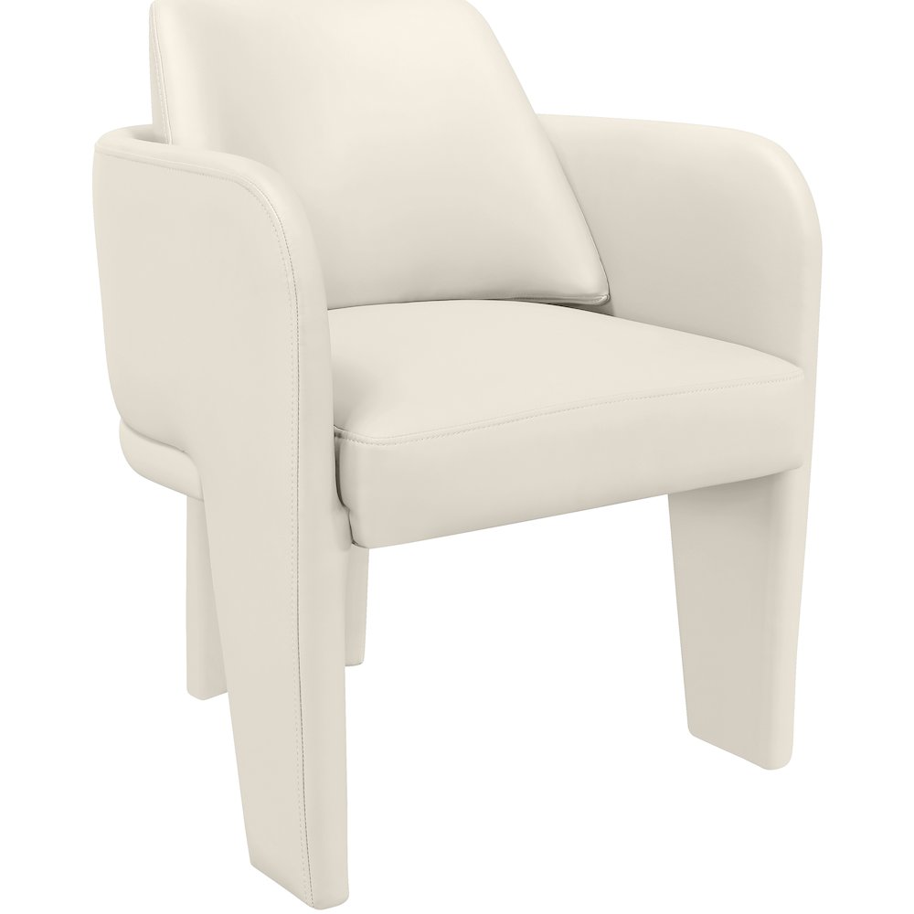 Vanda Cream Vegan Leather Upholstered Dining Chair