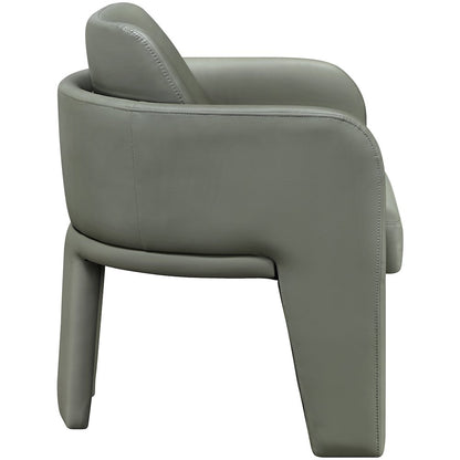 Vanda Olive Vegan Leather Upholstered Dining Chair