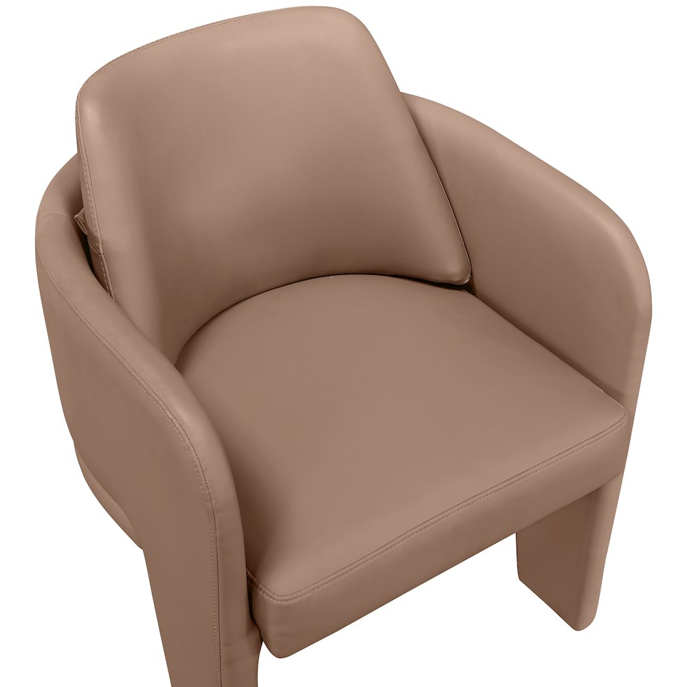 Vanda Tan Vegan Leather Upholstered Dining Chair